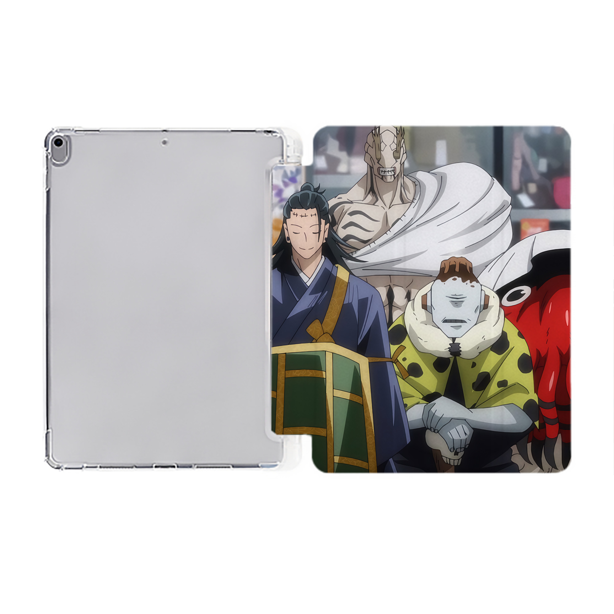 （画像用） SPY×FAMILY间谍家家酒 IPad ケース ペン収納付き 三つ折りスタンド PUレザー×シリコン 対応機種9.5/10.5/10.9インチ